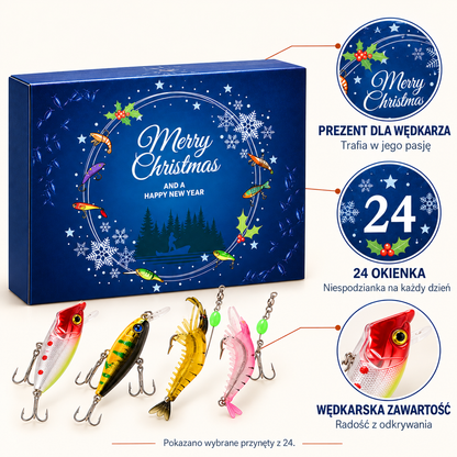 Fishmas™ - wędkarski kalendarz adwentowy z 24 okienkami
