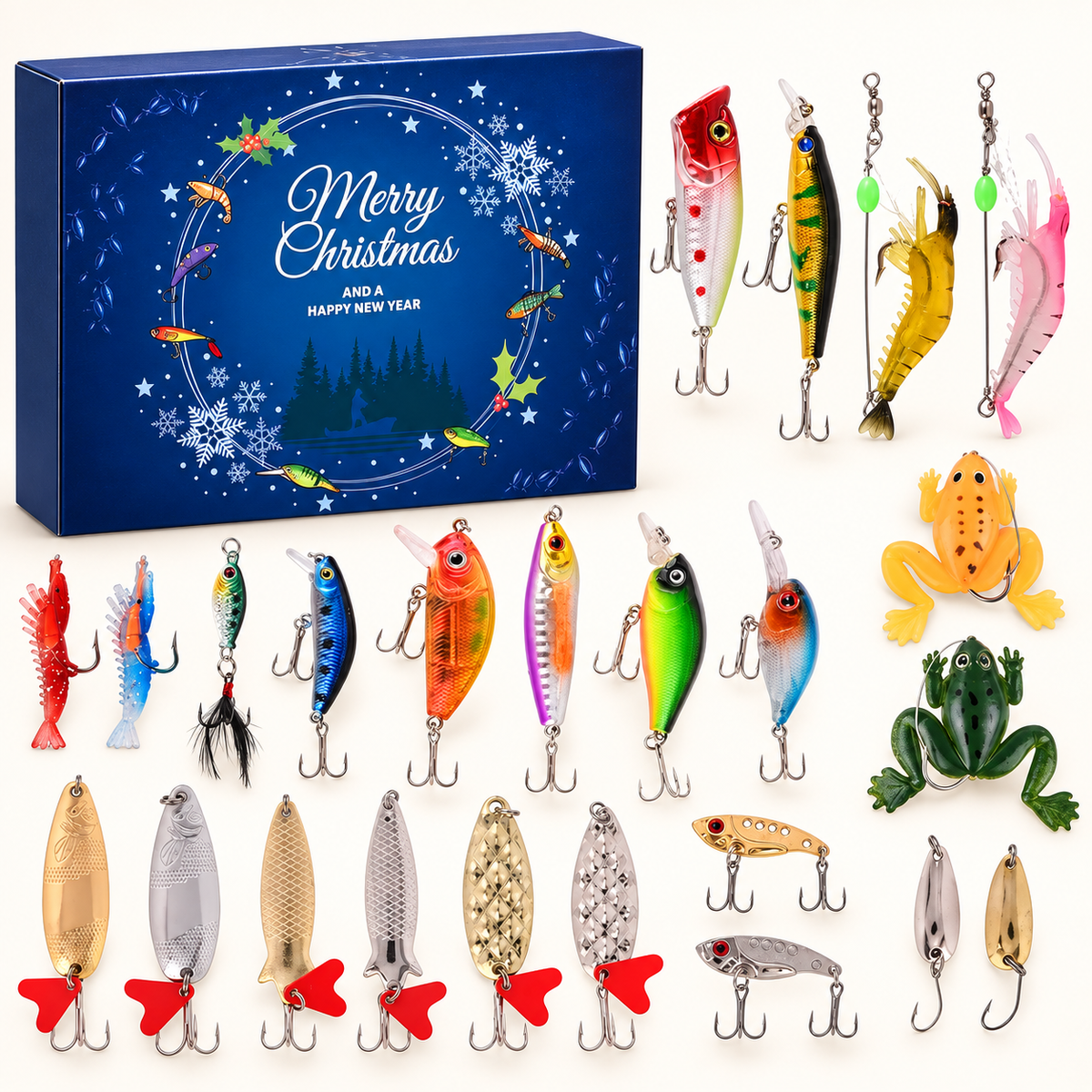 Fishmas™ - wędkarski kalendarz adwentowy z 24 okienkami